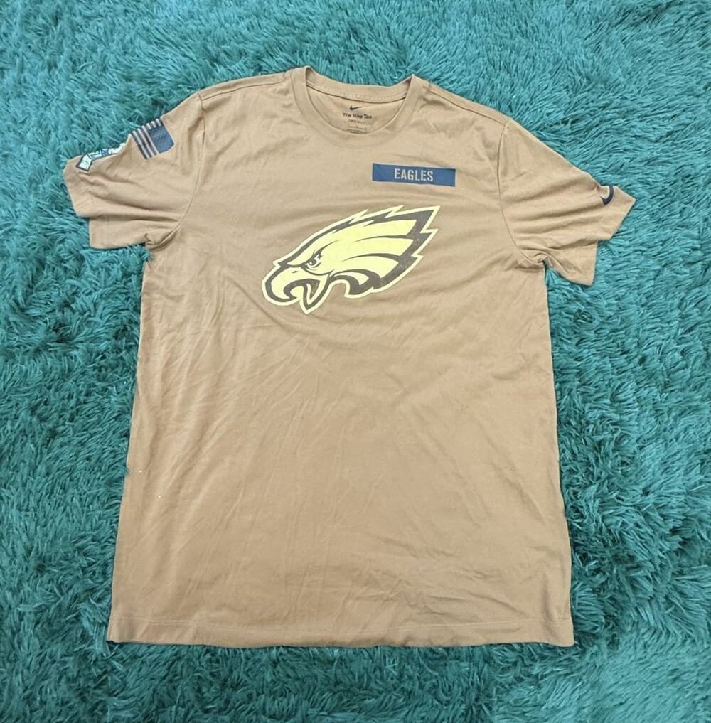 Nike Philadelphia Eagles Salute To Service T-Shirt Men's Khaki Tan NFL Fan